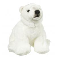 Nature Planet pluche IJsbeer knuffel - 22 cm - Dieren knuffels