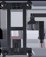 Basil Mik adapter plate tas adapterplaat zwart 70171 70173