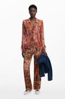 Paisley-microcordbroek - ORANGE - XL