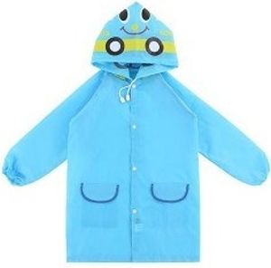 Hooodie kinderregenjas (Kleur: lichtblauw)