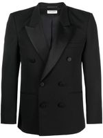 Saint Laurent blazer à boutonnière croisée - Noir