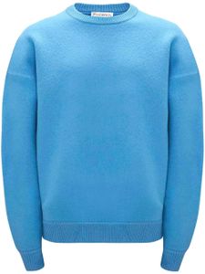 JW Anderson pull en laine mérinos à col rond - Bleu
