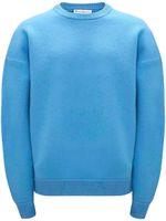 JW Anderson pull en laine mérinos à col rond - Bleu