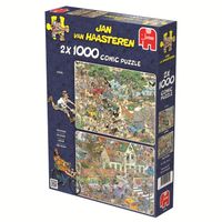 Jan van Haasteren – Safari en Storm Puzzel 2x 1000 Stukjes - thumbnail