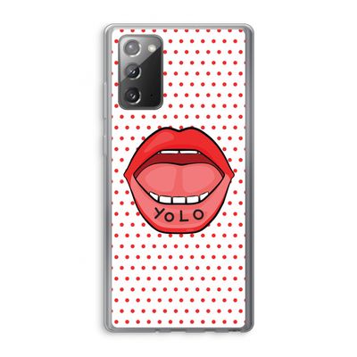 Yolo Denise: Samsung Galaxy Note 20 / Note 20 5G Transparant Hoesje