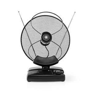 Nedis ANIR2503BK700 Hdtv-antenne Voor Binnen 0 - 25 Km Versterking 30 - 36 Db Fm / Vhf / Uhf Zwart