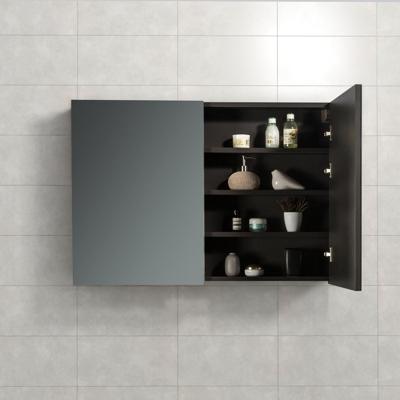 Spiegelkast Tieme in mat grijs 100x70x16cm Spiegelkast Tieme in mat grijs 100x70x16cm