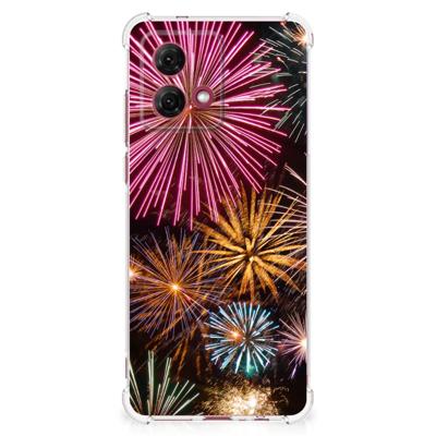 Motorola Moto G84 Anti Shock Bumper Case Vuurwerk Motorola Moto G84 Anti Shock Bumper Case Vuurwerk