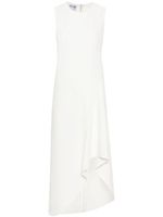 MOSCHINO JEANS robe mi-longue à design drapé - Blanc