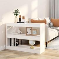 Boekenkast/kamerscherm 100x30x72 cm wit