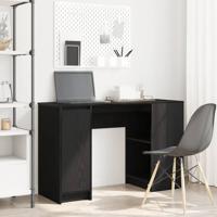 Bureau 120x42x76 cm spaanplaat zwart eikenkleurig