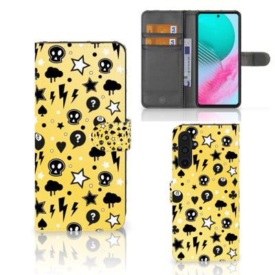 Telefoonhoesje met Naam Samsung Galaxy M54 Punk Geel
