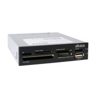 Akasa AK-ICR-07 Inbouw-geheugenkaartlezer USB-A 2.0 Zwart