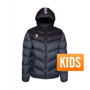 Robey - Performance Padded Jas - Zwart/ Grijs - Kinderen