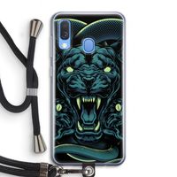 Cougar and Vipers: Samsung Galaxy A40 Transparant Hoesje met koord