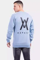 Aspact Back Logo Sweater Heren Blauw - Maat XXL - Kleur: Blauw | Soccerfanshop