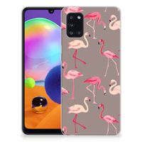 Samsung Galaxy A31 TPU Hoesje Flamingo