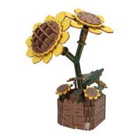 Lobbes Houten 3d bouwpakket zonnebloemen - 121dlg.