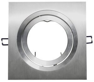 AR111 armatuur inbouw 1 voudig rond 180mm aluminium vierkant 148-031 Tronix