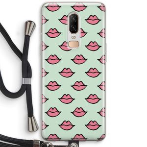 Lipjes: OnePlus 6 Transparant Hoesje met koord
