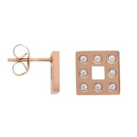 iXXXi Oorbellen Design Square Rosé