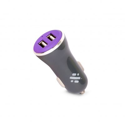 thumbsUp! autolader met dubbele USB port paars thumbsUp! autolader met dubbele USB port paars