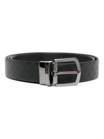 Emporio Armani ceinture à motif monogrammé - Noir