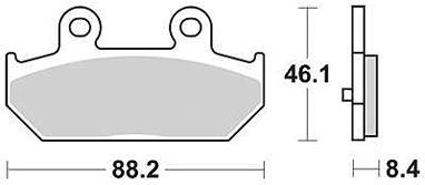 TRW Brake pad mcb 751 organic standard