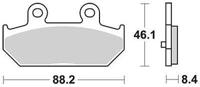 TRW Brake pad mcb 751 srm sintered metal