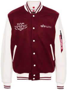 Alpha Industries veste bomber à logo brodé - Rouge