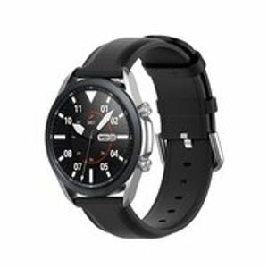 Classic leren bandje - Zwart - Samsung Galaxy Watch 3 - 41mm