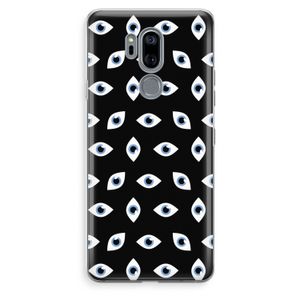 Eyes pattern: LG G7 Thinq Transparant Hoesje