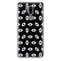 Eyes pattern: LG G7 Thinq Transparant Hoesje