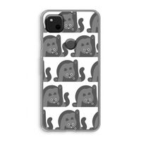 Cats: Google Pixel 4a Transparant Hoesje