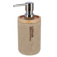 Gerimport Zeeppompje - bruin - lotion - 17 cm - navulbaar - toilet/badkamer