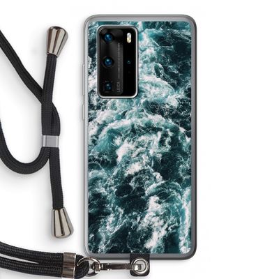 Zee golf: Huawei P40 Pro Transparant Hoesje met koord