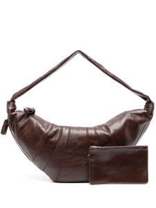 LEMAIRE grand sac porté épaule Croissant en cuir - Marron