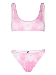 Reina Olga bikini Ginny à imprimé tie-dye - Rose