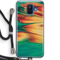 Green Inferno: Samsung Galaxy A6 (2018) Transparant Hoesje met koord