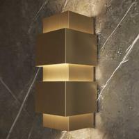 Wandlamp Martens & Meijer Berlin 10x26 cm Rechthoek Geborsteld Gunmetal Martens Design
