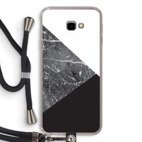 Combinatie marmer: Samsung Galaxy J4 Plus Transparant Hoesje met koord