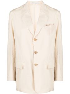 Low Classic Blazer met enkele rij knopen - Beige