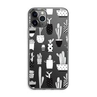 Cactusmotief: iPhone 11 Pro Max Transparant Hoesje