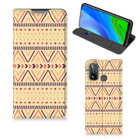 Huawei P Smart (2020) Hoesje met Magneet Aztec Yellow - thumbnail