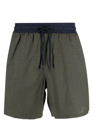 Vilebrequin short de bain à lien de resserrage contrastant - Vert