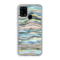 Watercolor Agate: Samsung Galaxy M31 Transparant Hoesje Watercolor Agate: Samsung Galaxy M31 Transparant Hoesje