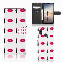 Huawei P20 Lite Telefoon Hoesje Lipstick Kiss - thumbnail