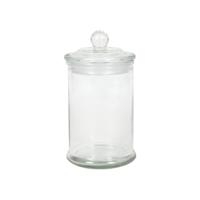 Voorraadpot glas knop Ø8x14,5cm