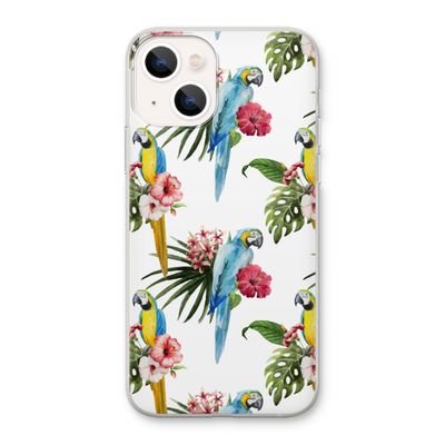 Kleurrijke papegaaien: iPhone 13 Transparant Hoesje