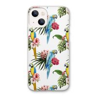 Kleurrijke papegaaien: iPhone 13 Transparant Hoesje